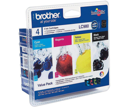 Tusz do drukarki Brother LC980VALBP CMYK 270 str. (zestaw)